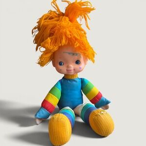 Vintage 1983 Rainbow Brite Doll Mattel Hallmark Orange Yarn Hair 18 Inch Toy